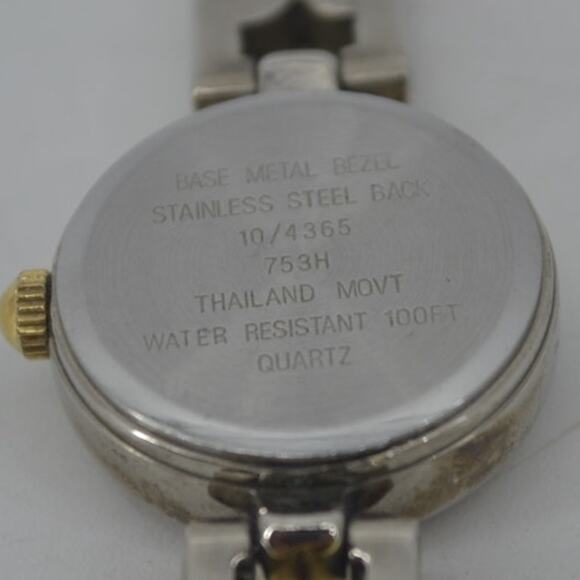 Vtg Anne Klein II Wristwatch Career White Bezel Two Tone OS - Picture 5 of 12